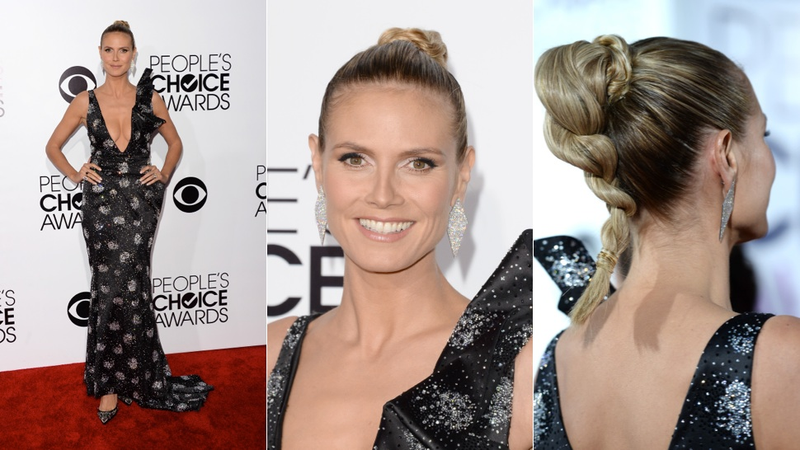 Illustration for article titled Cute Dresses, Hideous Hair and Innerboob at the People's Choice Awards